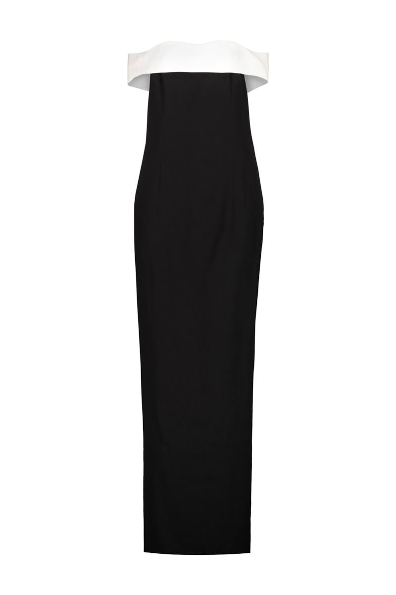 Mônot Off Shoulder Column Dress Clothing