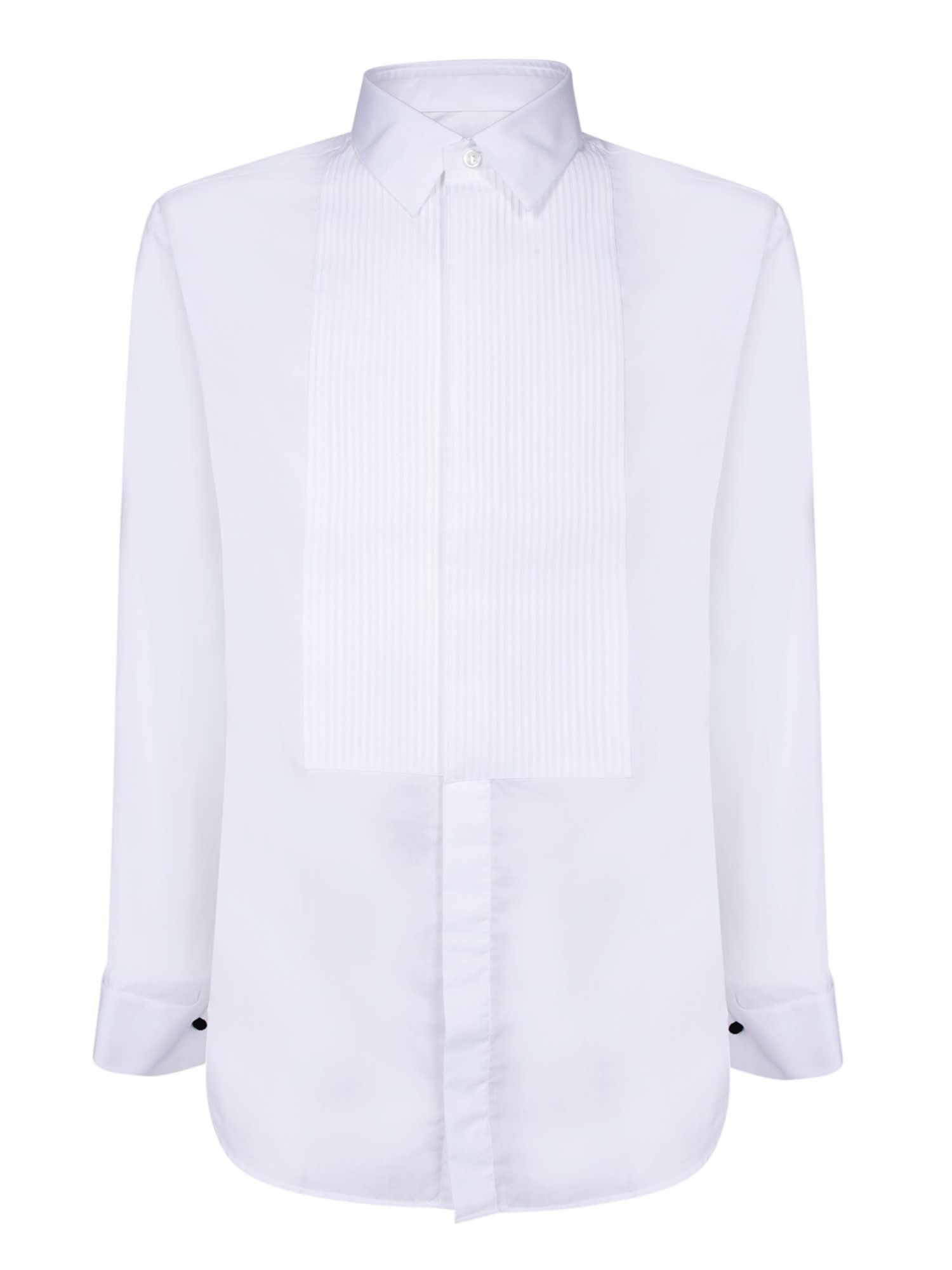 Giorgio Armani White Pleat Shirt