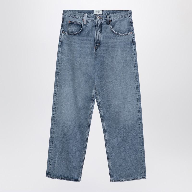 Agolde Light Baggy Jeans In Organic Denim