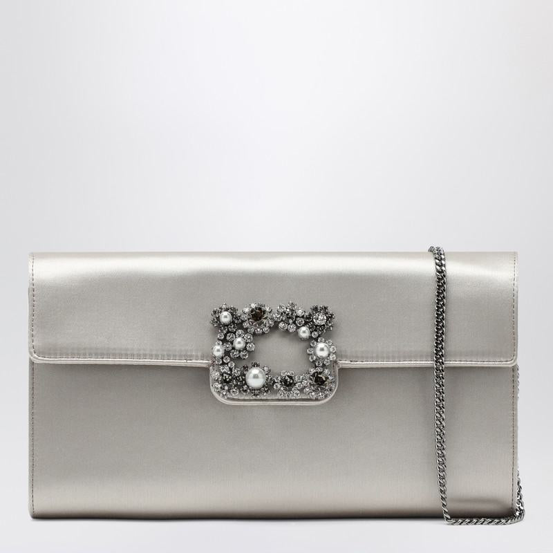 Roger Vivier Pearl Clutch Bag With Buckle