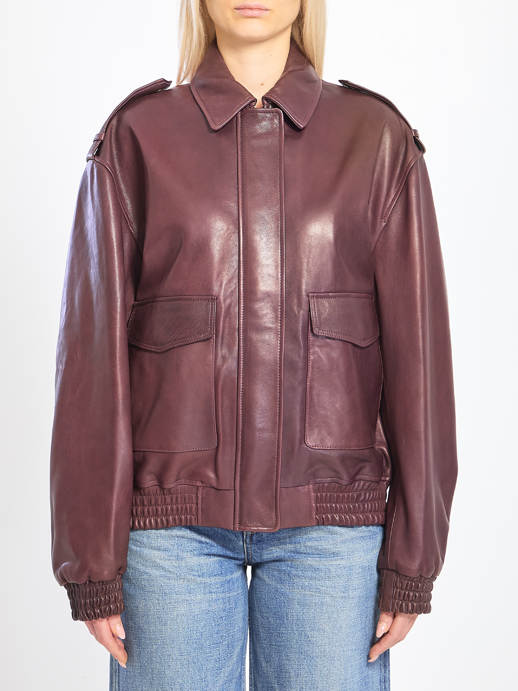 Astra leather jacket
