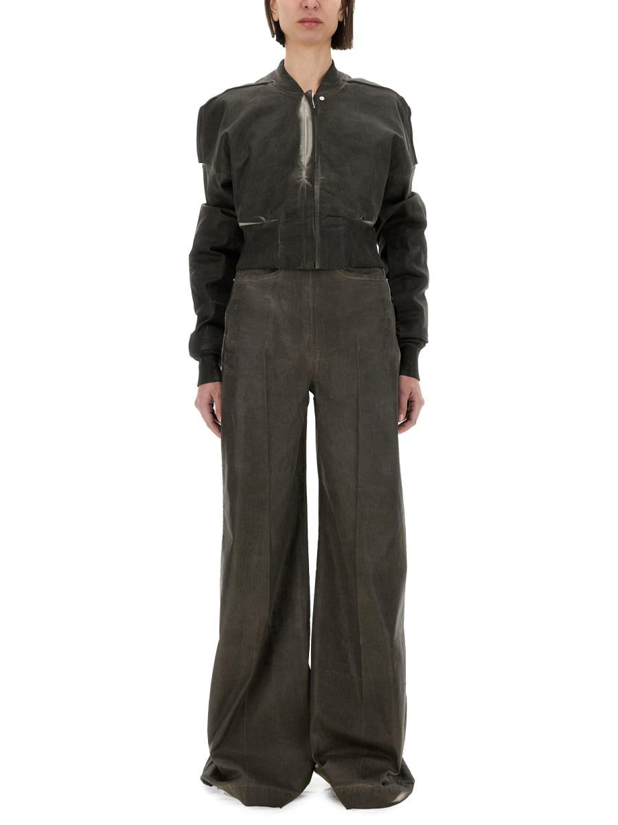 Rick Owens Drkshdw Cropped Bomber Jacket "Flight Jkt"
