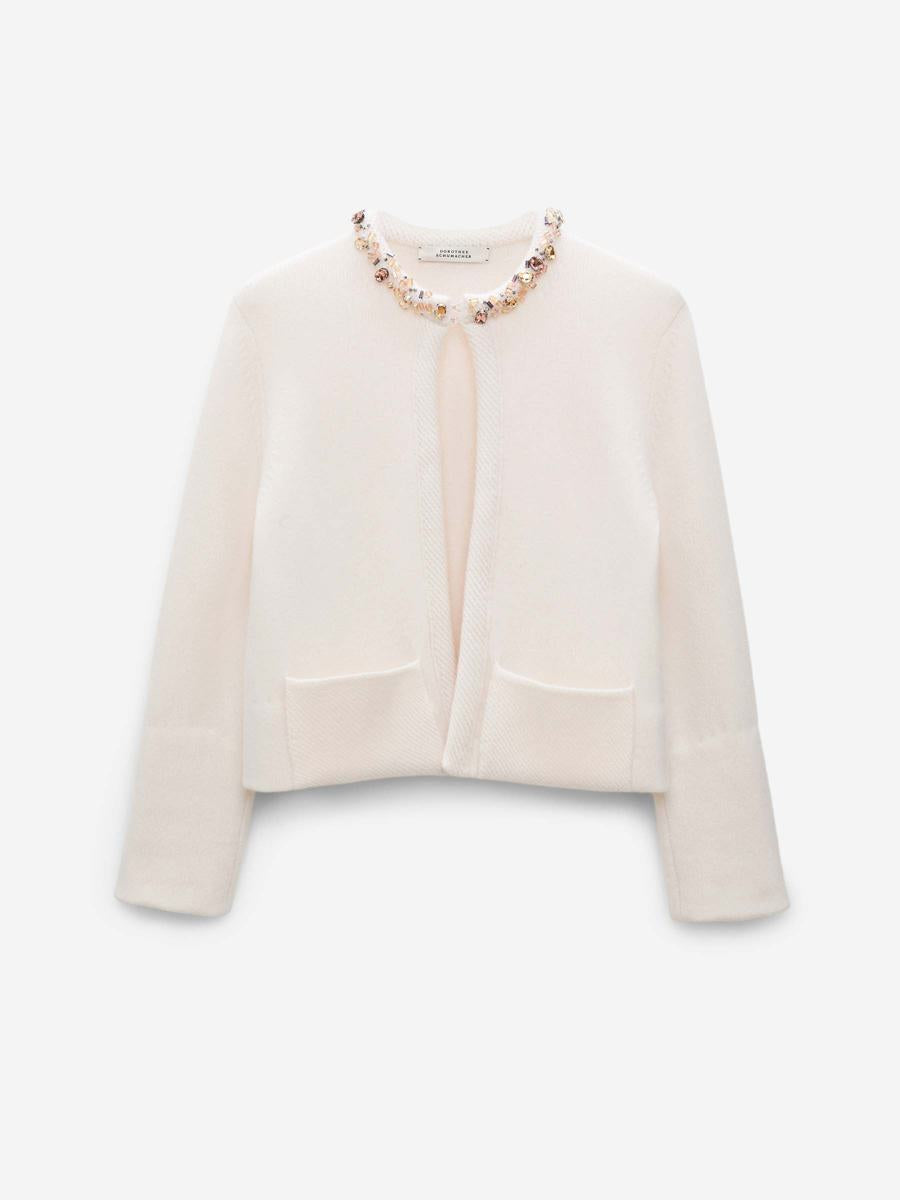 Dorothee Schumacher Embellished Cashmere Cardigan