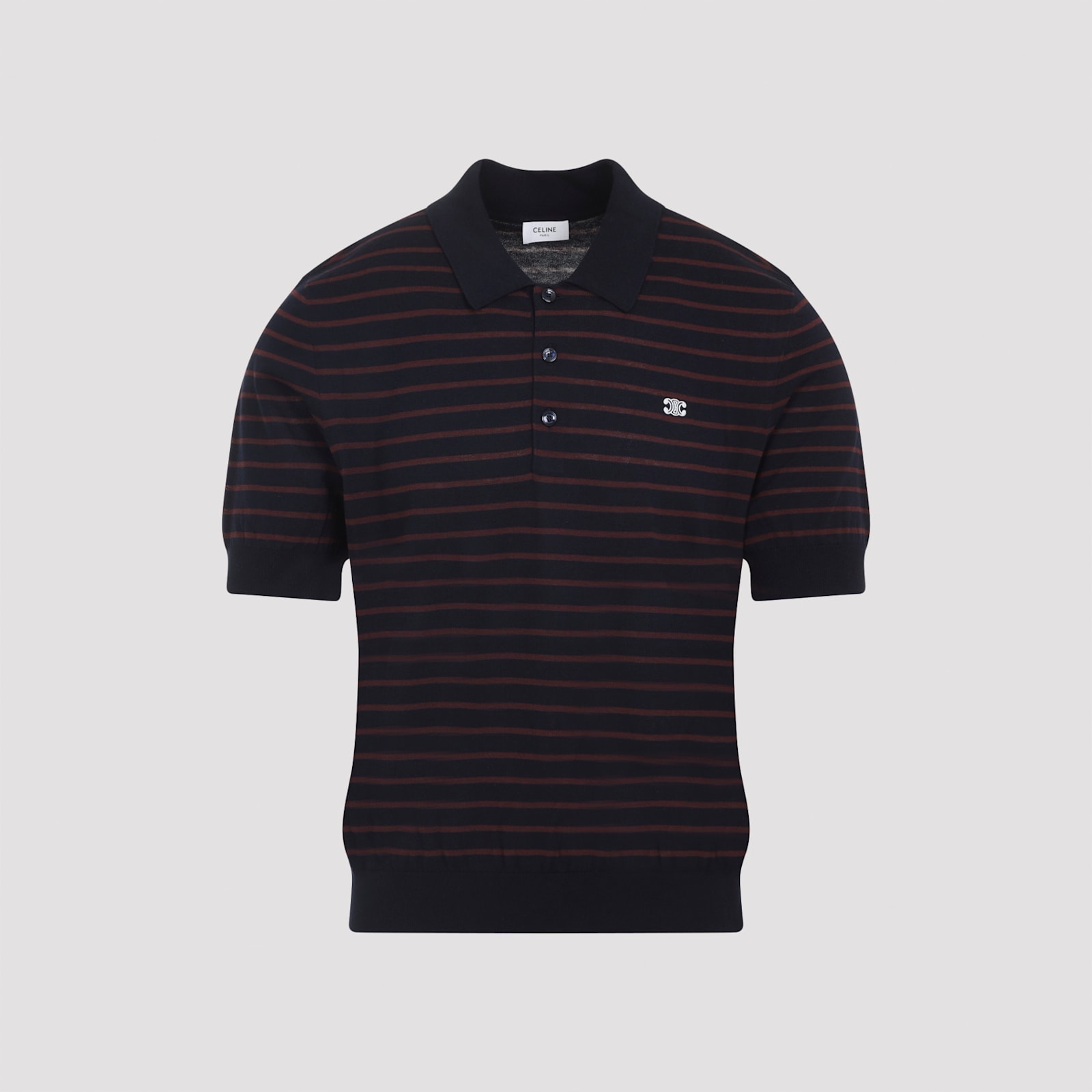 Celine Short-sleeved Polo Sweater