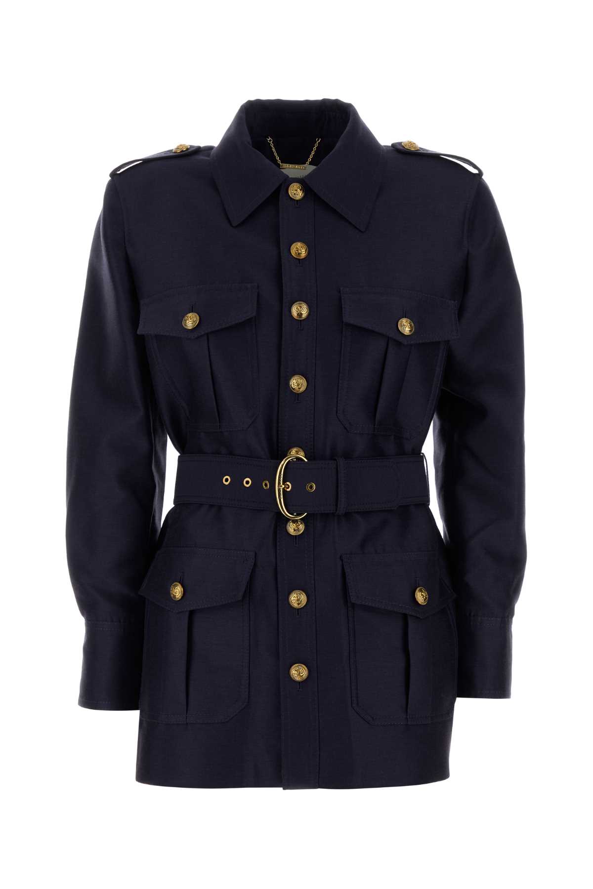 Zimmermann Blue Wool Blend Hypnotic Jacket