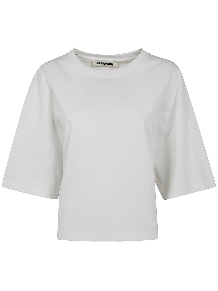 Darkpark Doyle Cropped Draped Short Sleeve Tee Clothing