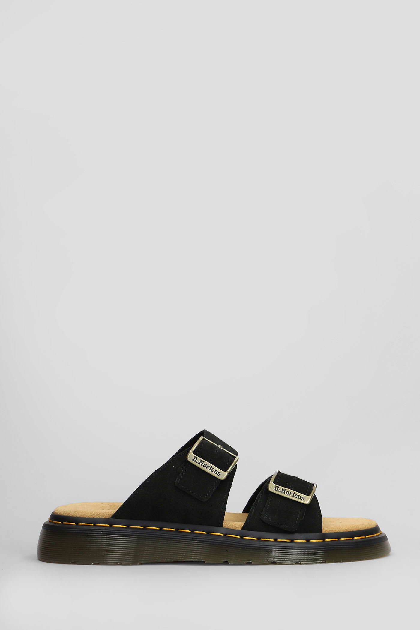 Dr. Martens Josef Slipper-mule In Black Suede