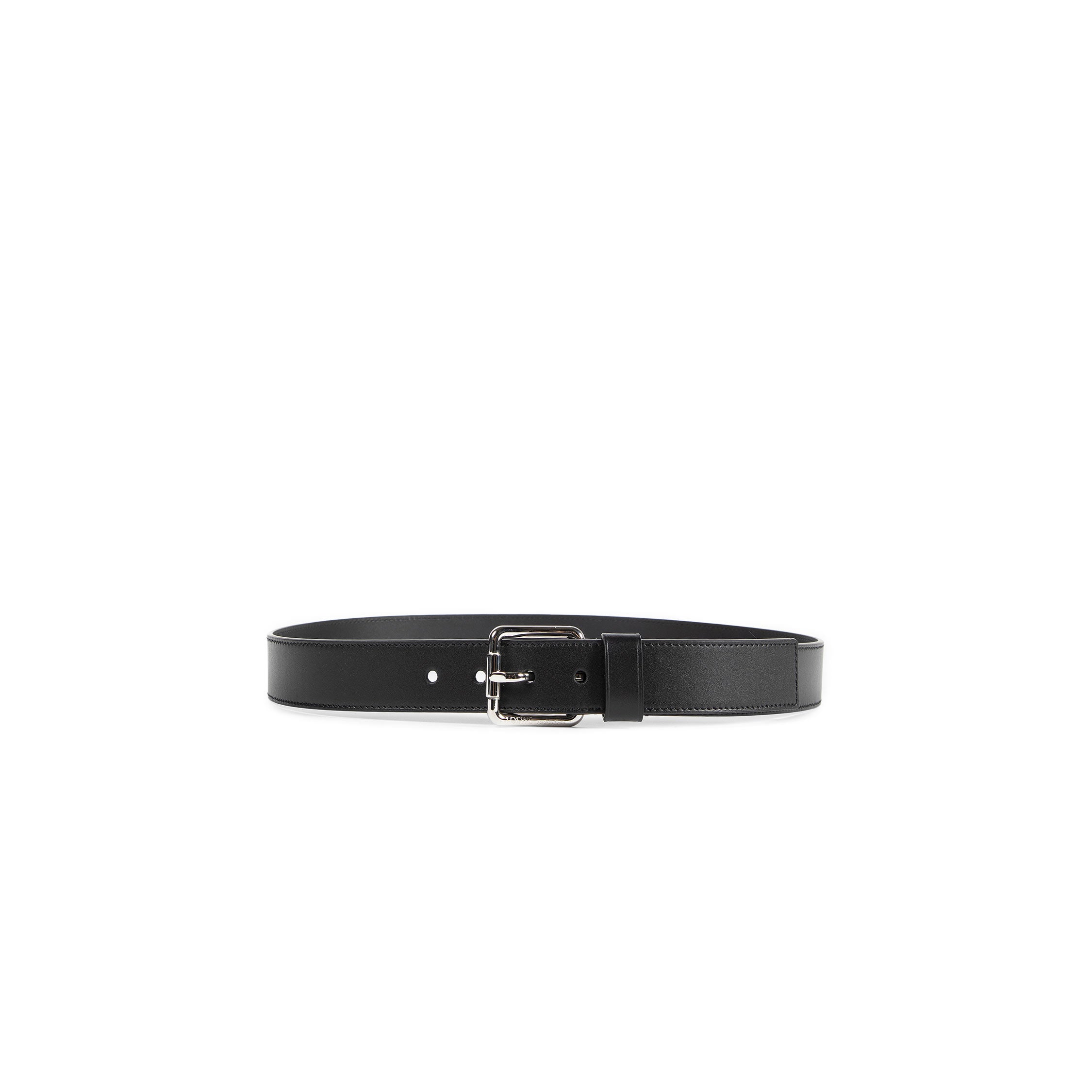 Roller Curve Belt in Shiny Sleek Calfskin