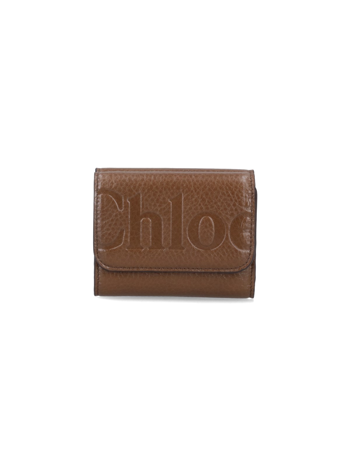 Chloé Tri-Fold Logo Wallet