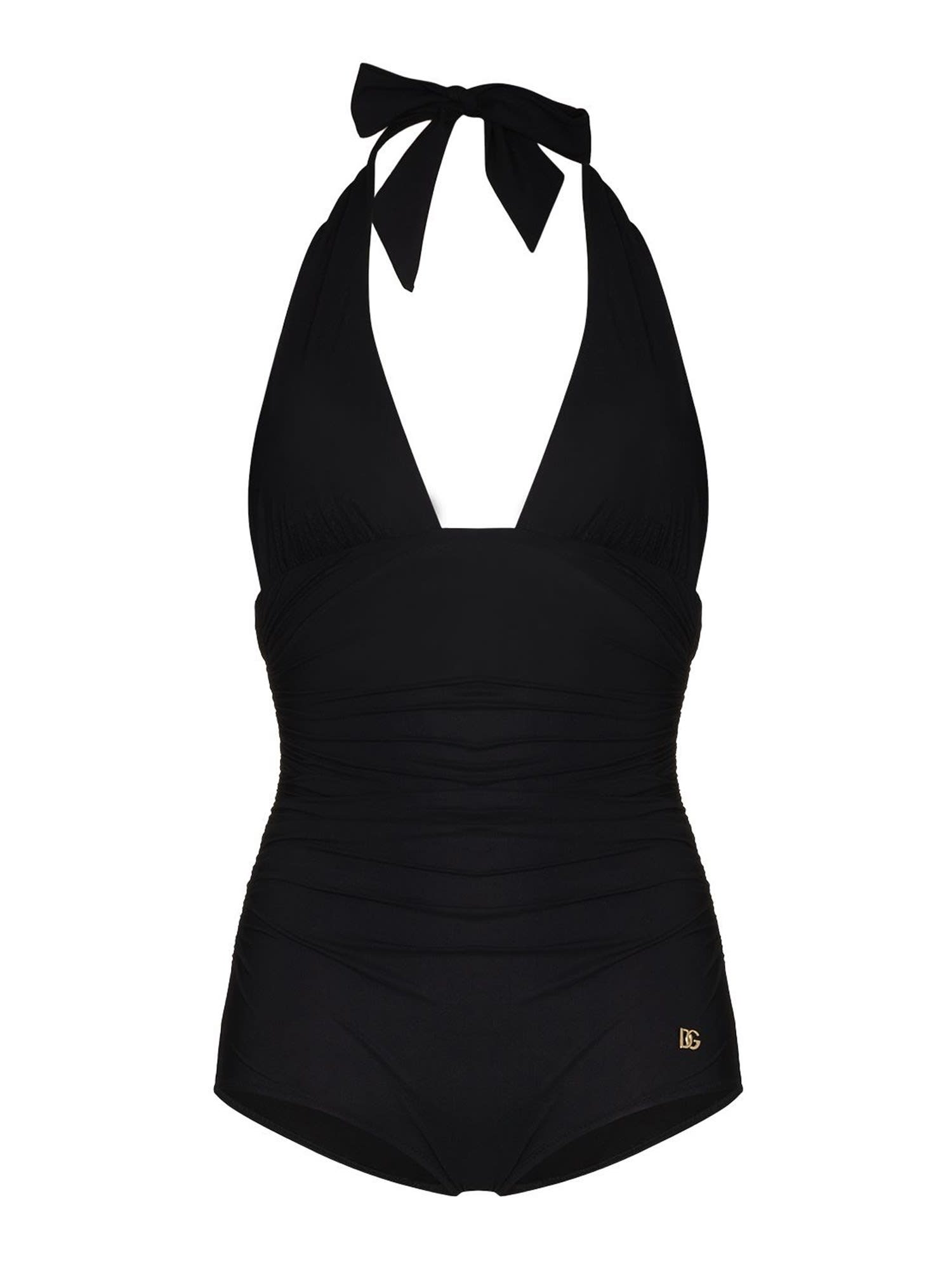 Dolce & Gabbana One Piece Swimsuit With Logo