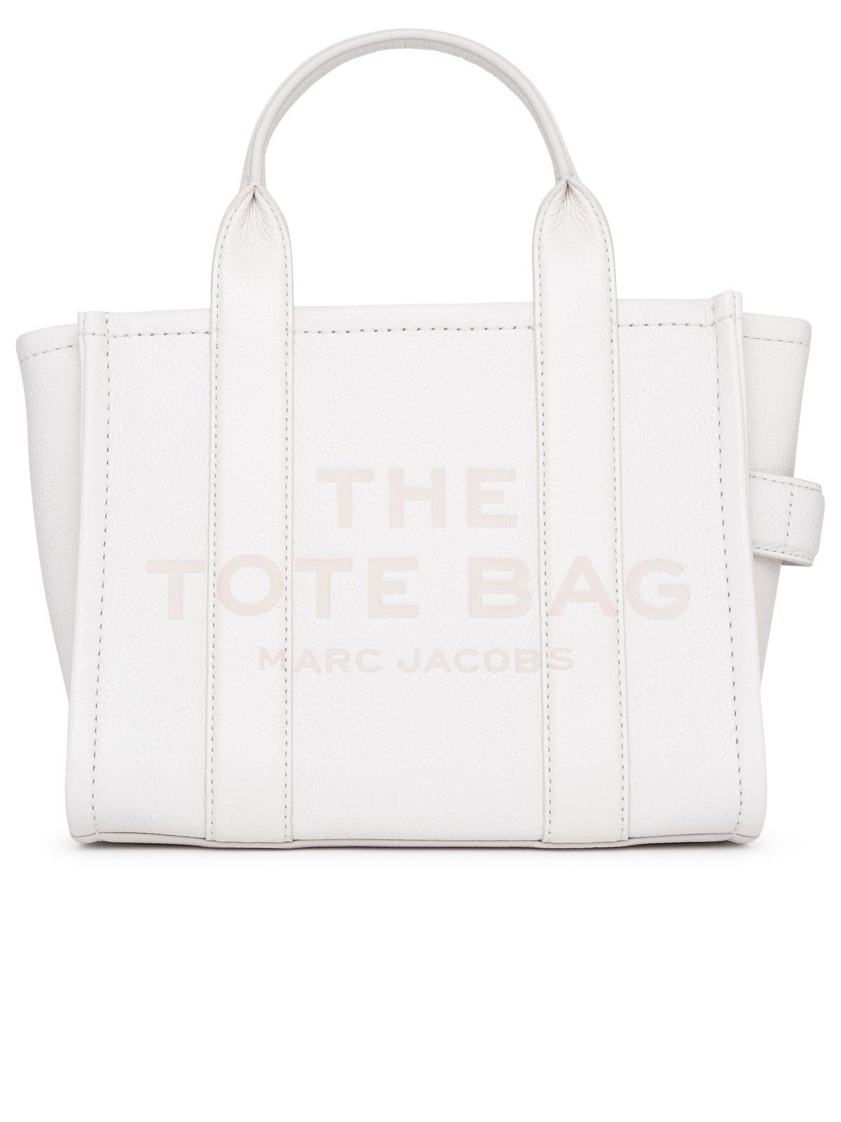 Marc Jacobs Ivory Leather Mini Tote Bag