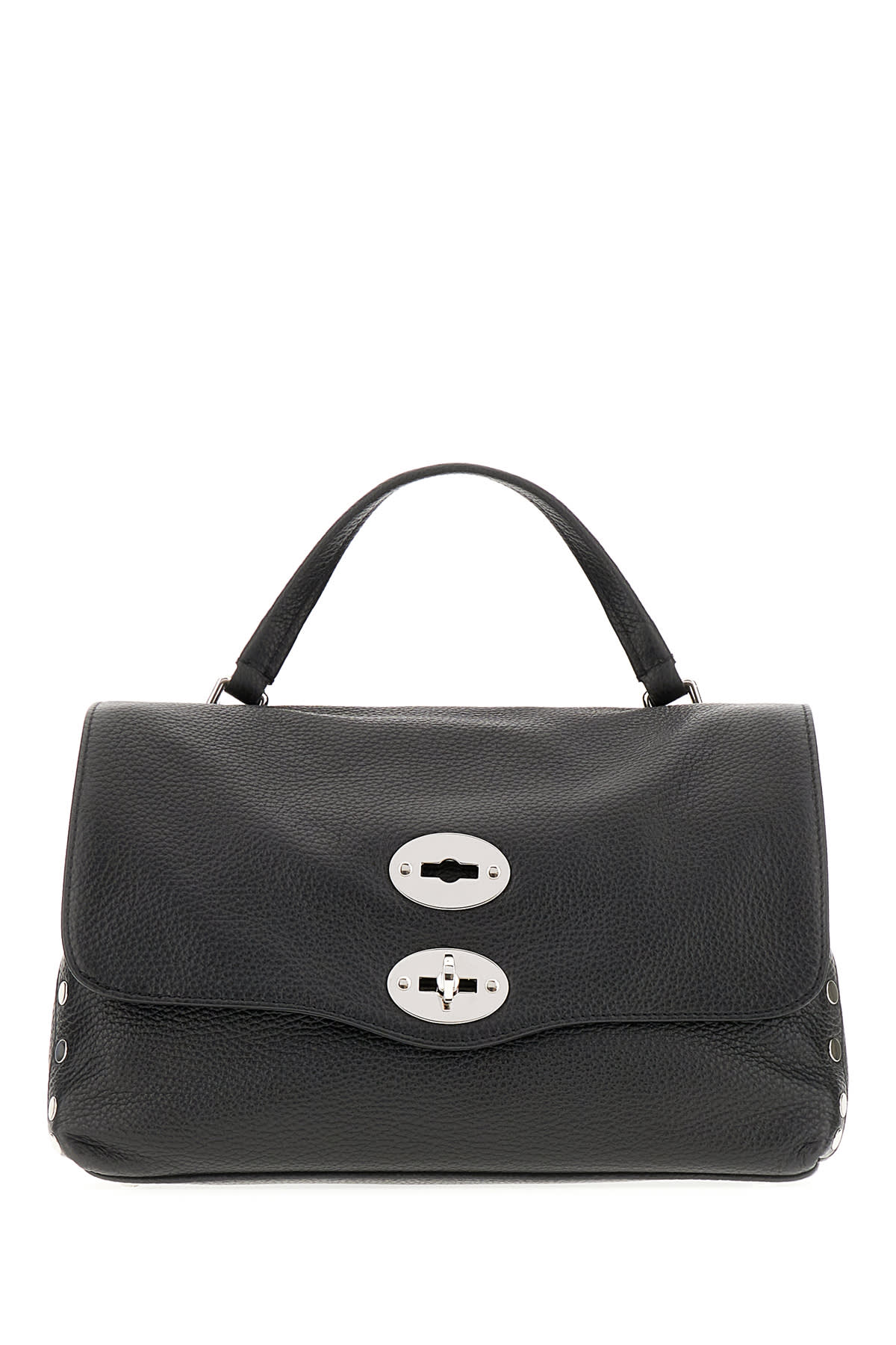 Zanellato Black Leather Small Postina Handbag