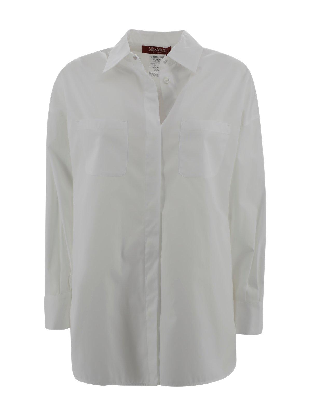 Max Mara Studio Button-up Long-sleeved Shirt