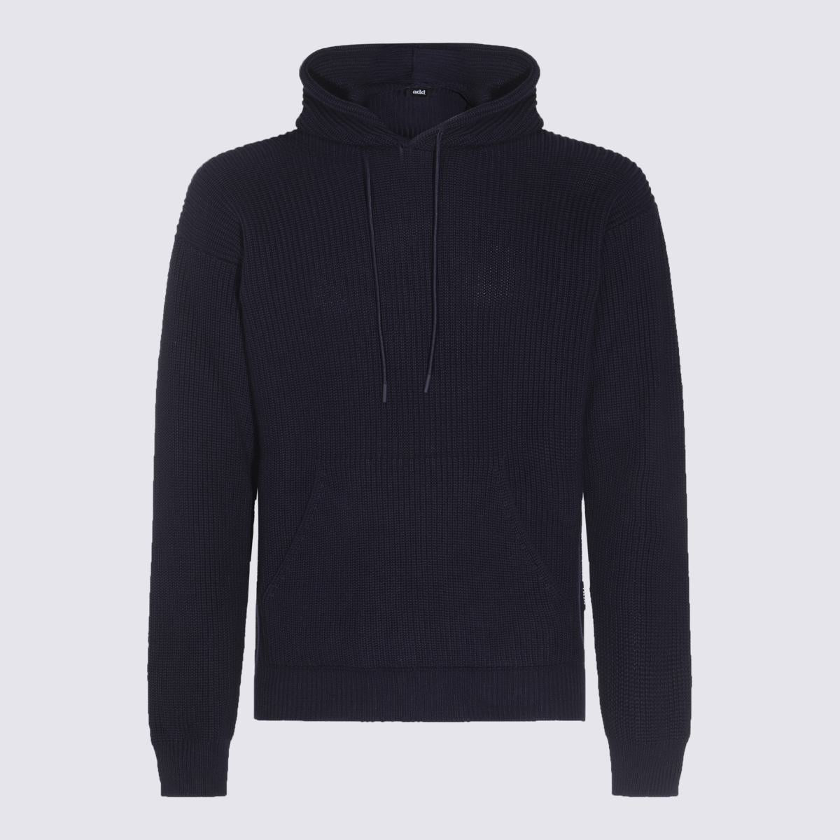 Add Dark Blue Cotton Sweatshirt