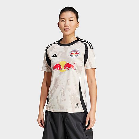 adidas Women's New York Red Bull 25 Jersey in Halo Ivory Size: Small