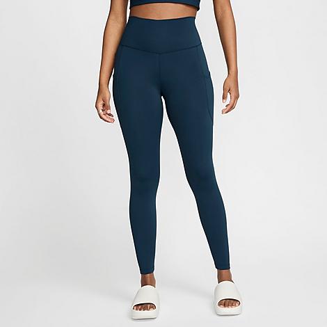 Nike Women's One Dri-FIT High-Rise 7/8 Training Tights in Armory Navy/Black Size: XS