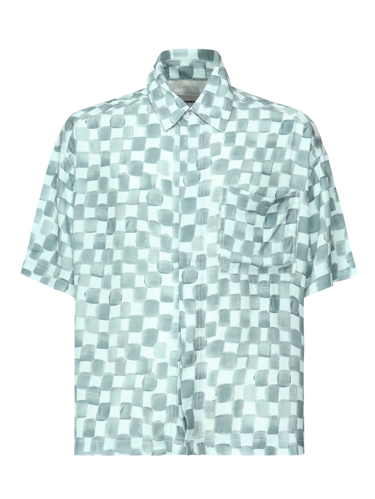 Bonsai Watercolor Cropped Shirt