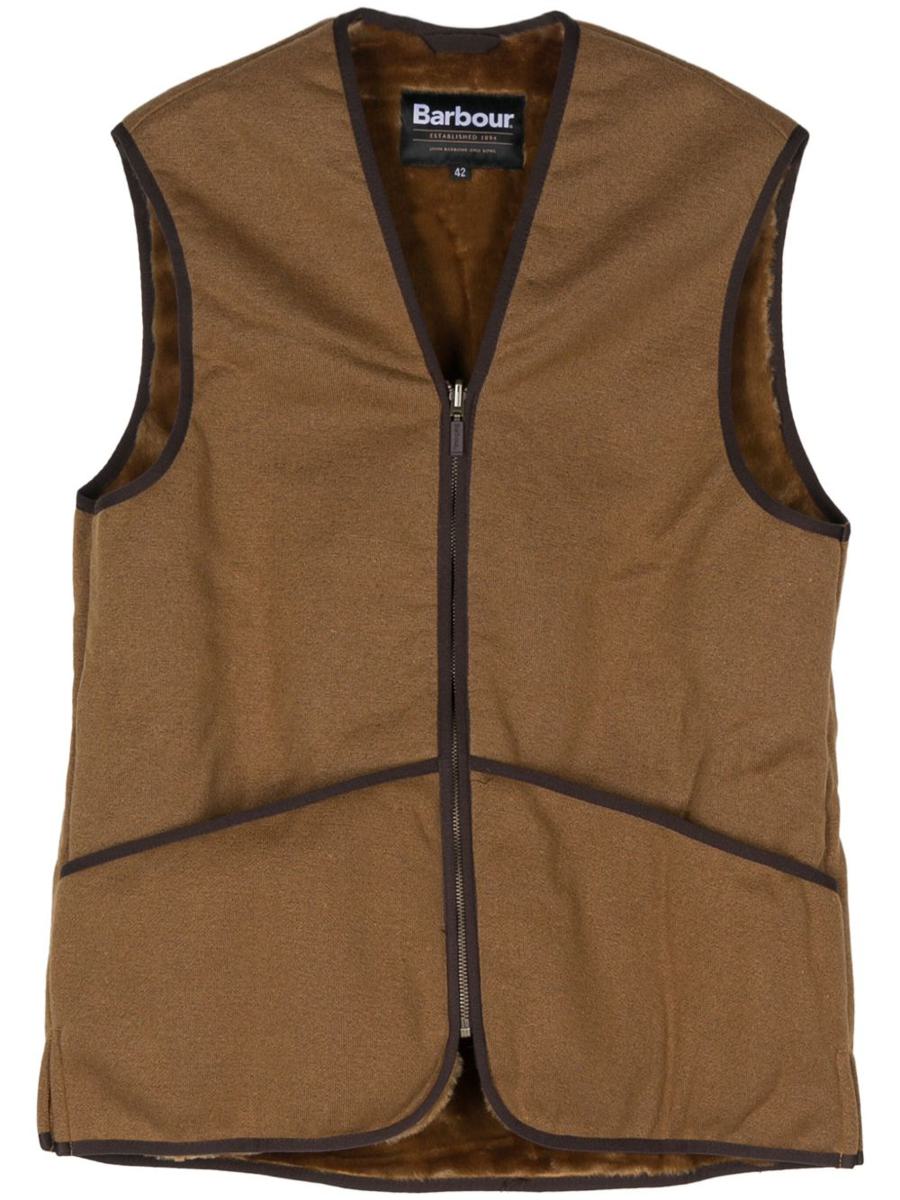 Barbour Brown Fleece Vest