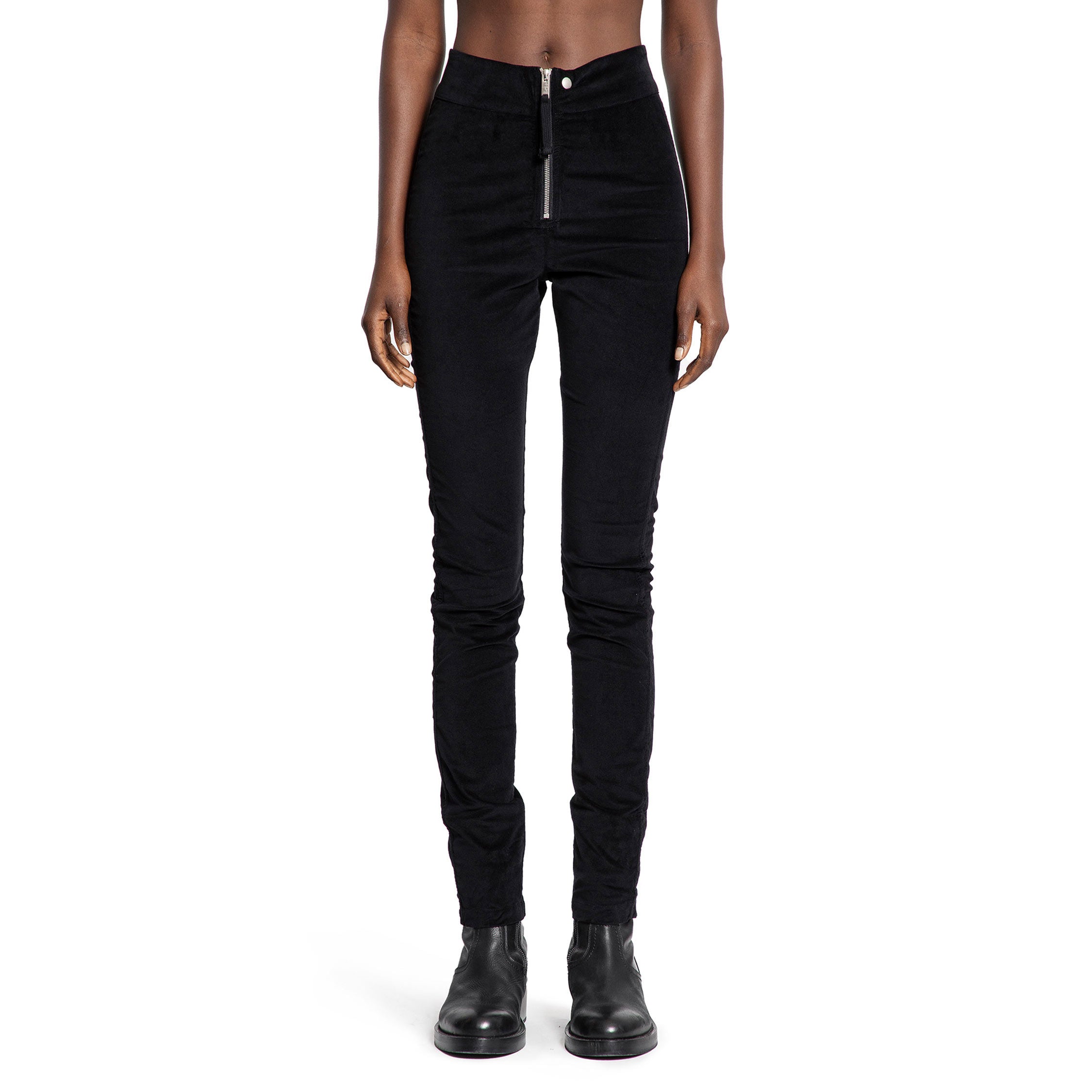 Pantaloni slim in velluto