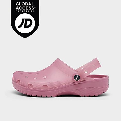 Crocs Women's Frosted Classic Clog Shoes in Rosette Size: 5.0