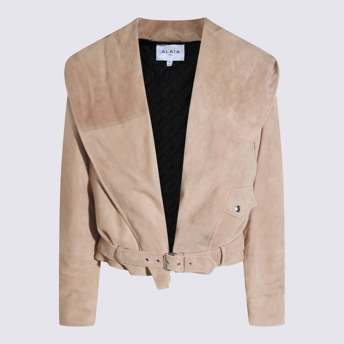 Alaia Beige Leather Jacket