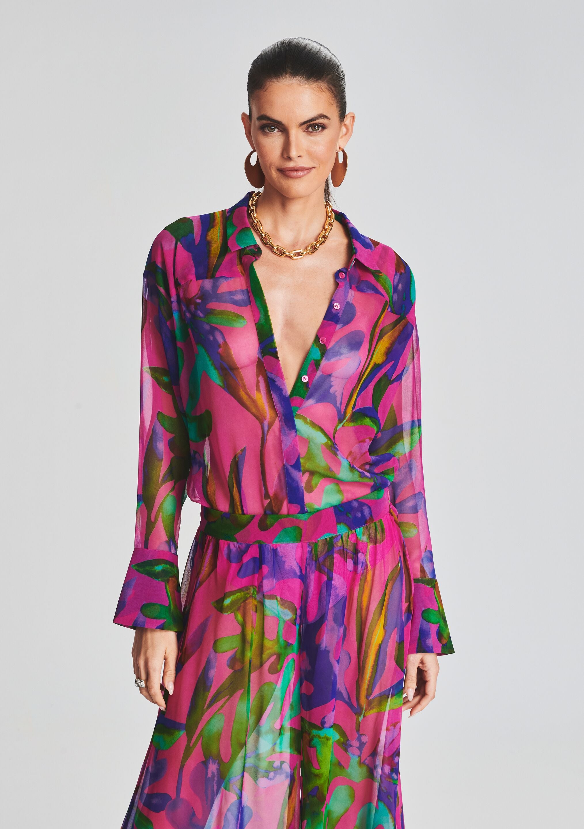 Ramona Silk Chiffon Shirt