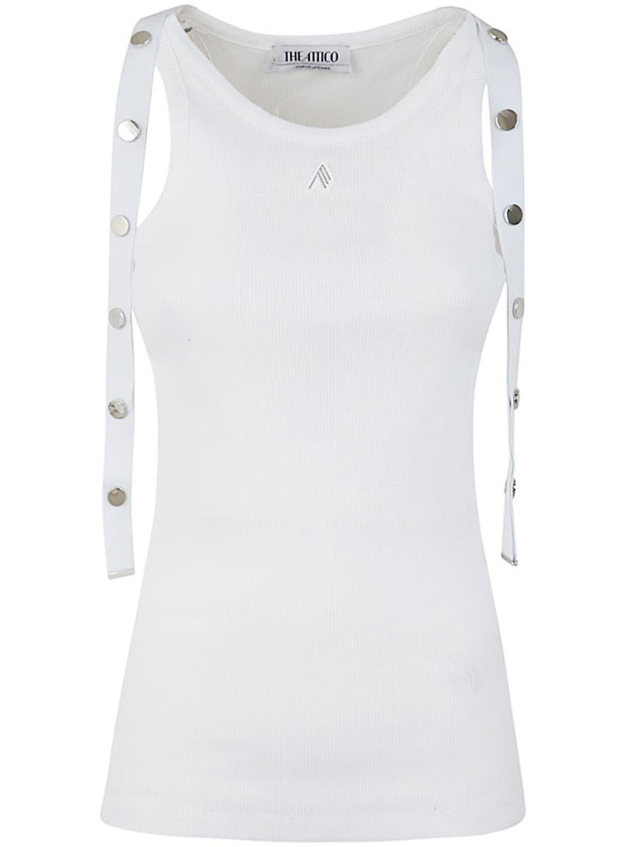The Attico Ribbed Tank Top Clothing