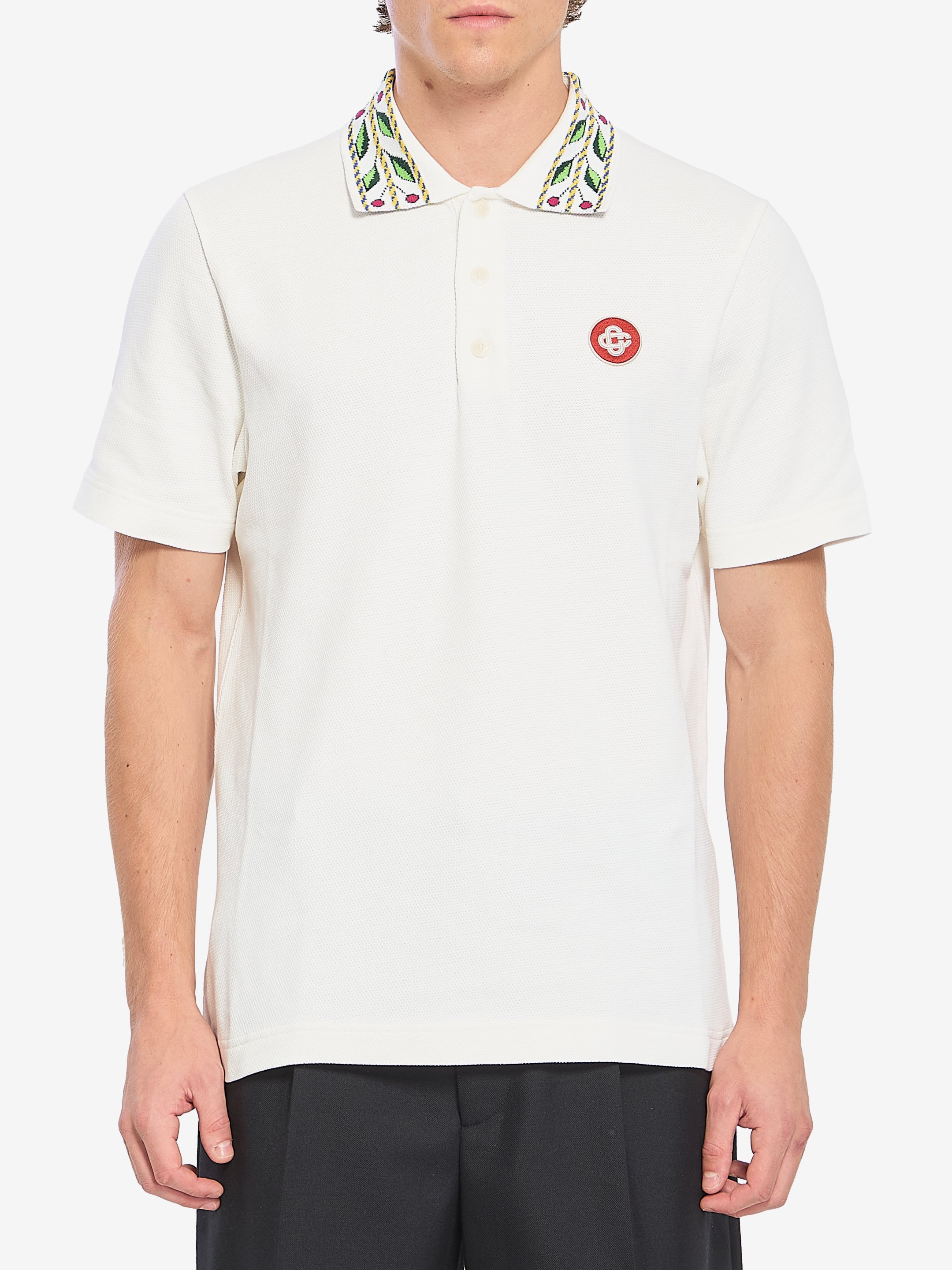 Laurel piqu polo shirt