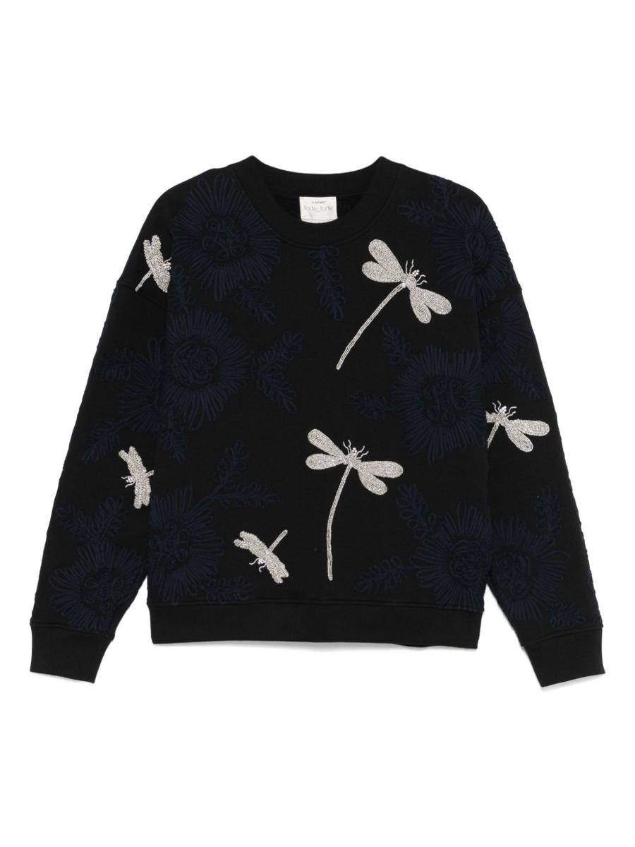 Forte_Forte Black Cotton 'My T-Shirt' Sweatshirt