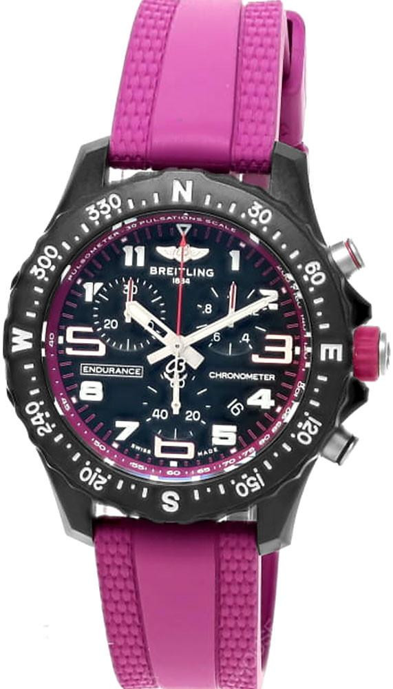 BREITLING Endurance Pro 38MM Purple Rubber Men's Watch X83310F61B1S1