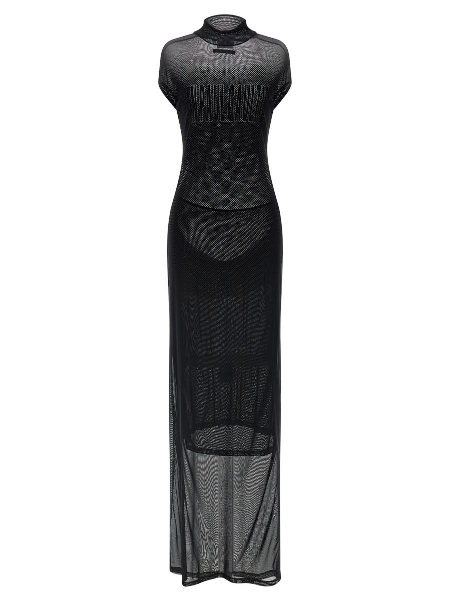 Jean Paul Gaultier Flocked Dress