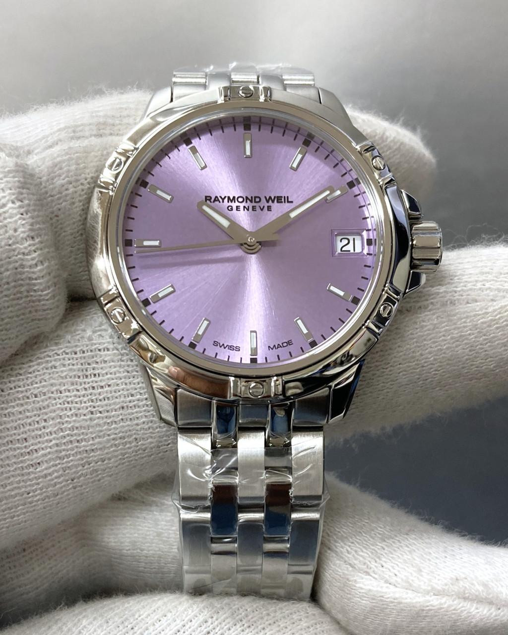 RAYMOND WEIL Tango Quartz 30MM Lavender Dial SS Women's Watch 5960-ST-46001