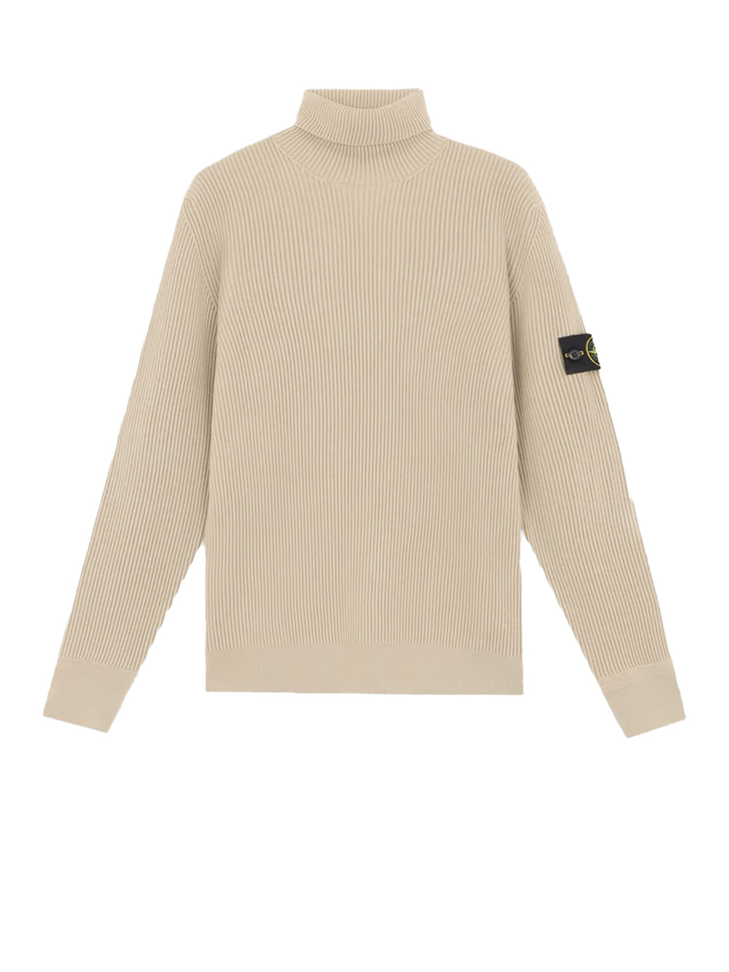 Stone Island Certified Virgin Wool Turtleneck Sweater