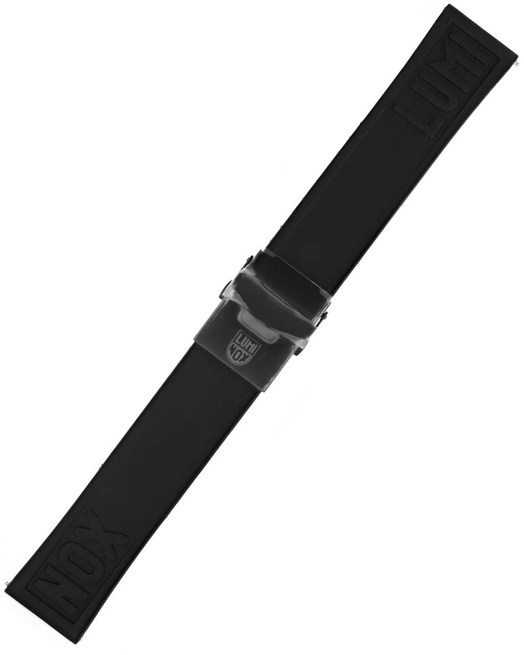 LUMINOX Nitrile 24MM Black Rubber Watch Strap FPX240621BK / FPX.2406.21B.K