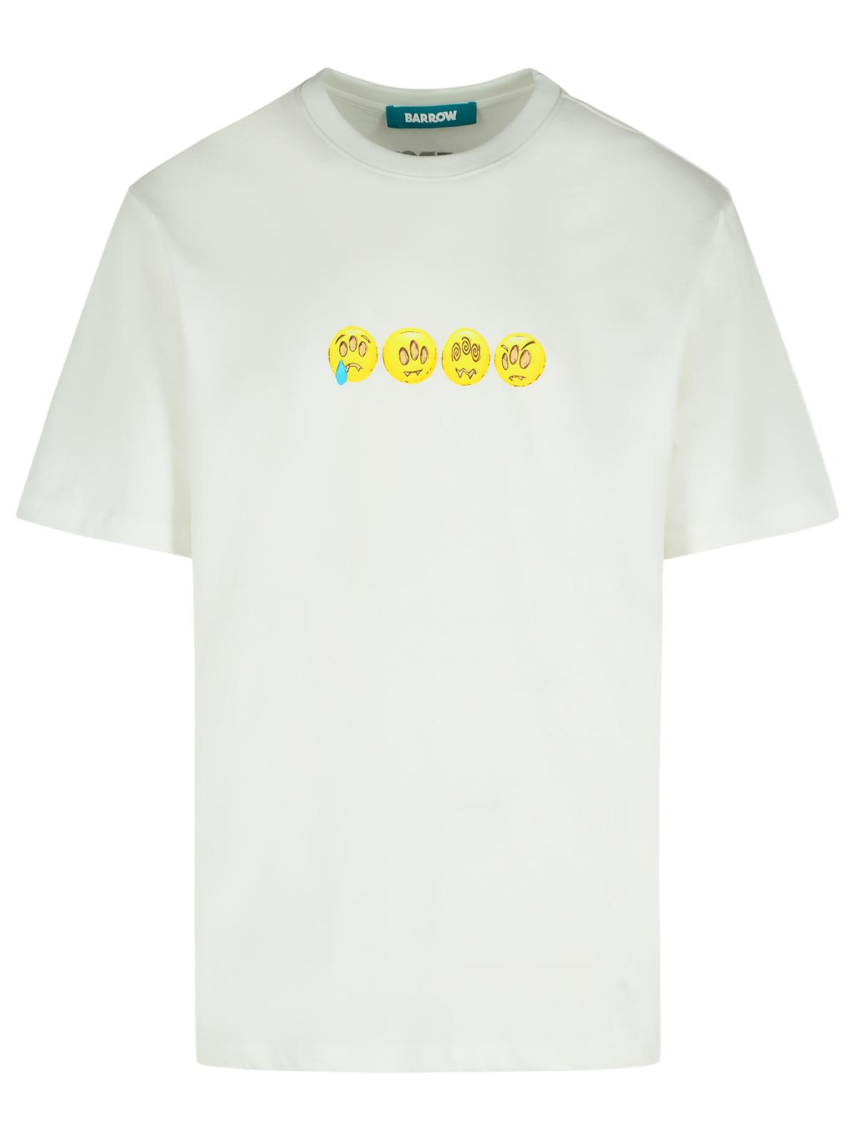 Barrow White Cotton T-shirt