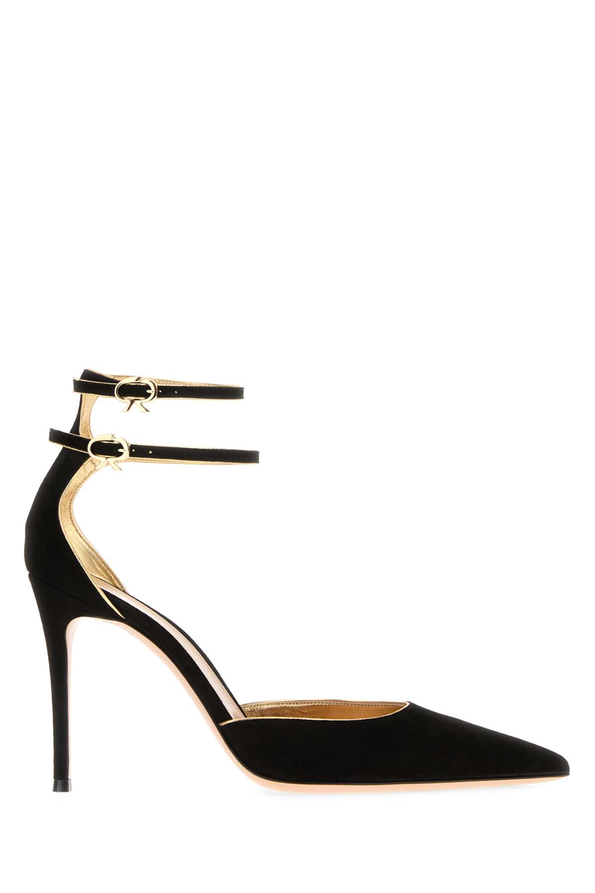 Gianvito Rossi Black Suede Ivette Pumps