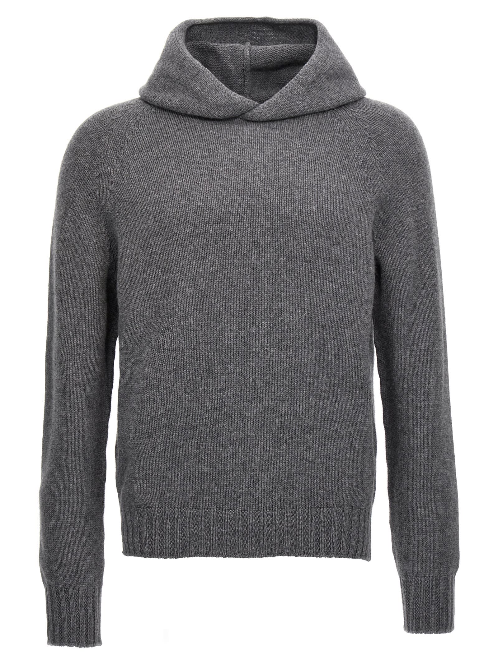 Ma'ry'ya Wool Hooded Sweater
