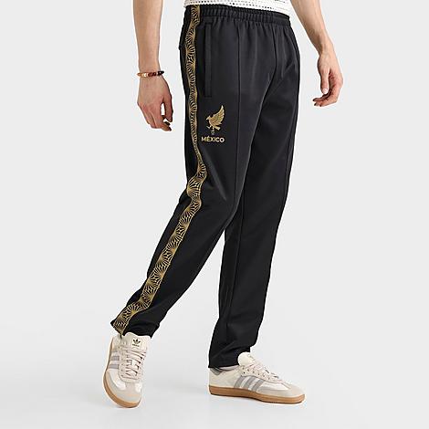 adidas Men's Mexico Gold Soccer Track Pants in Black/Gold Size: Medium