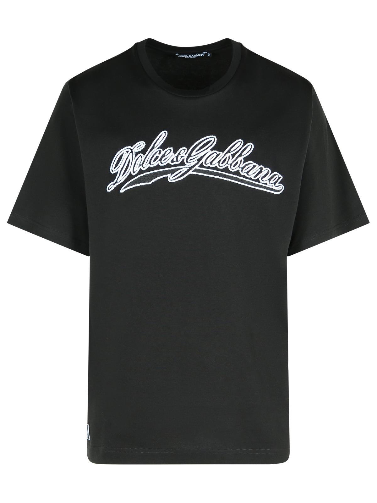Dolce & Gabbana Black Cotton T-shirt