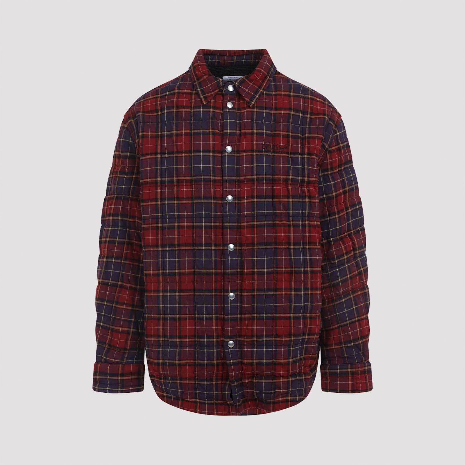Off-White Spray Arr Check Flan Padd