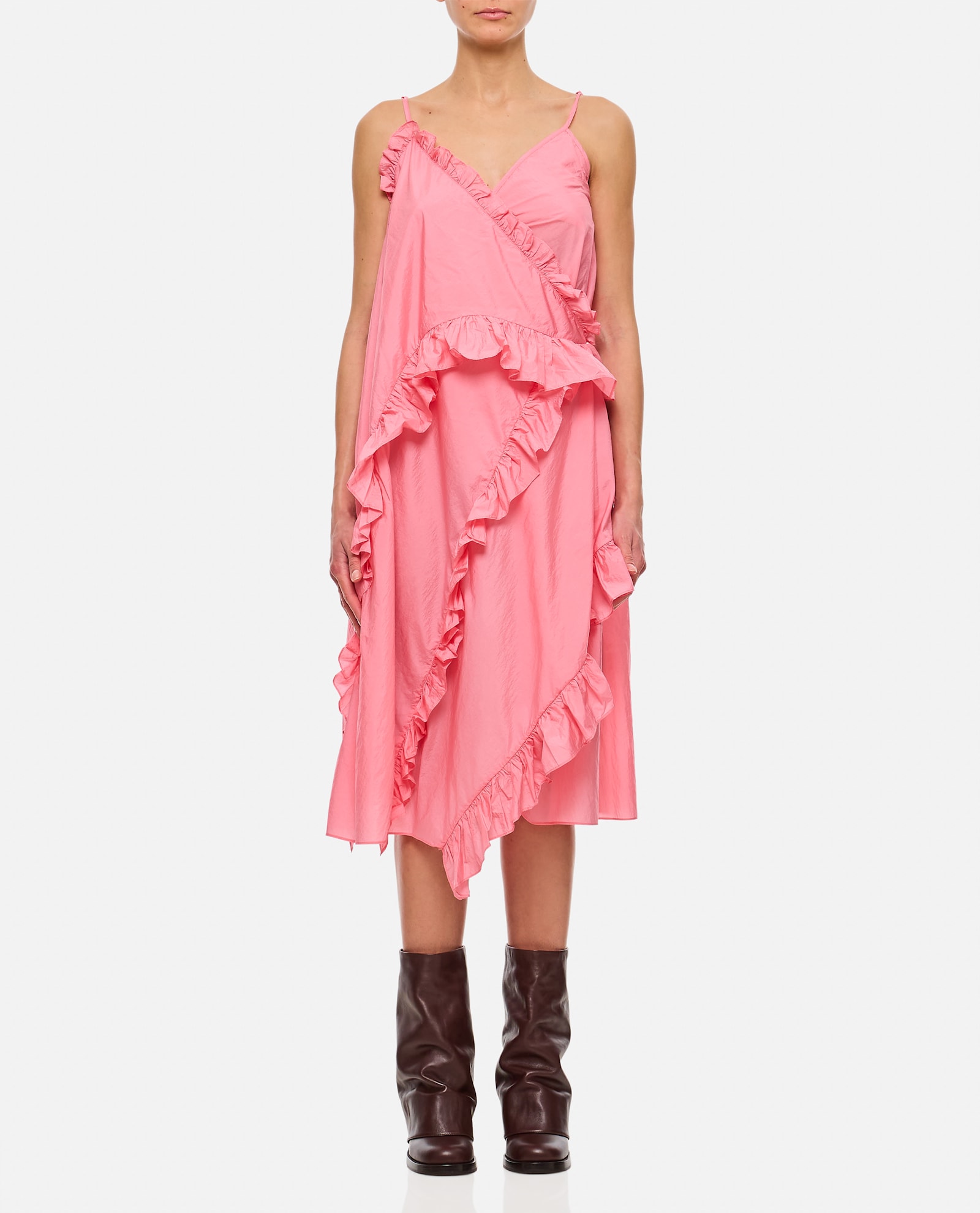 Cecilie Bahnsen Amilia Dress Shiki Light Taffeta Sorbet
