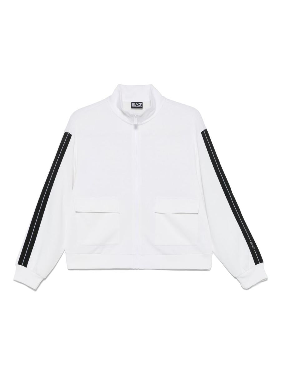 Ea7 Emporio Armani Logo Zipped Sweatshirt
