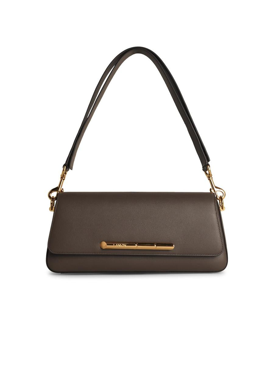 Lanvin 'Sequence' Brown Leather Crossbody Bag