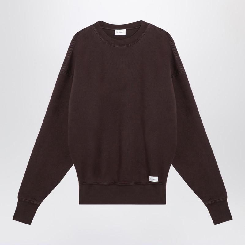 Saint Laurent Taupe Coloured Plush Sweatshirt
