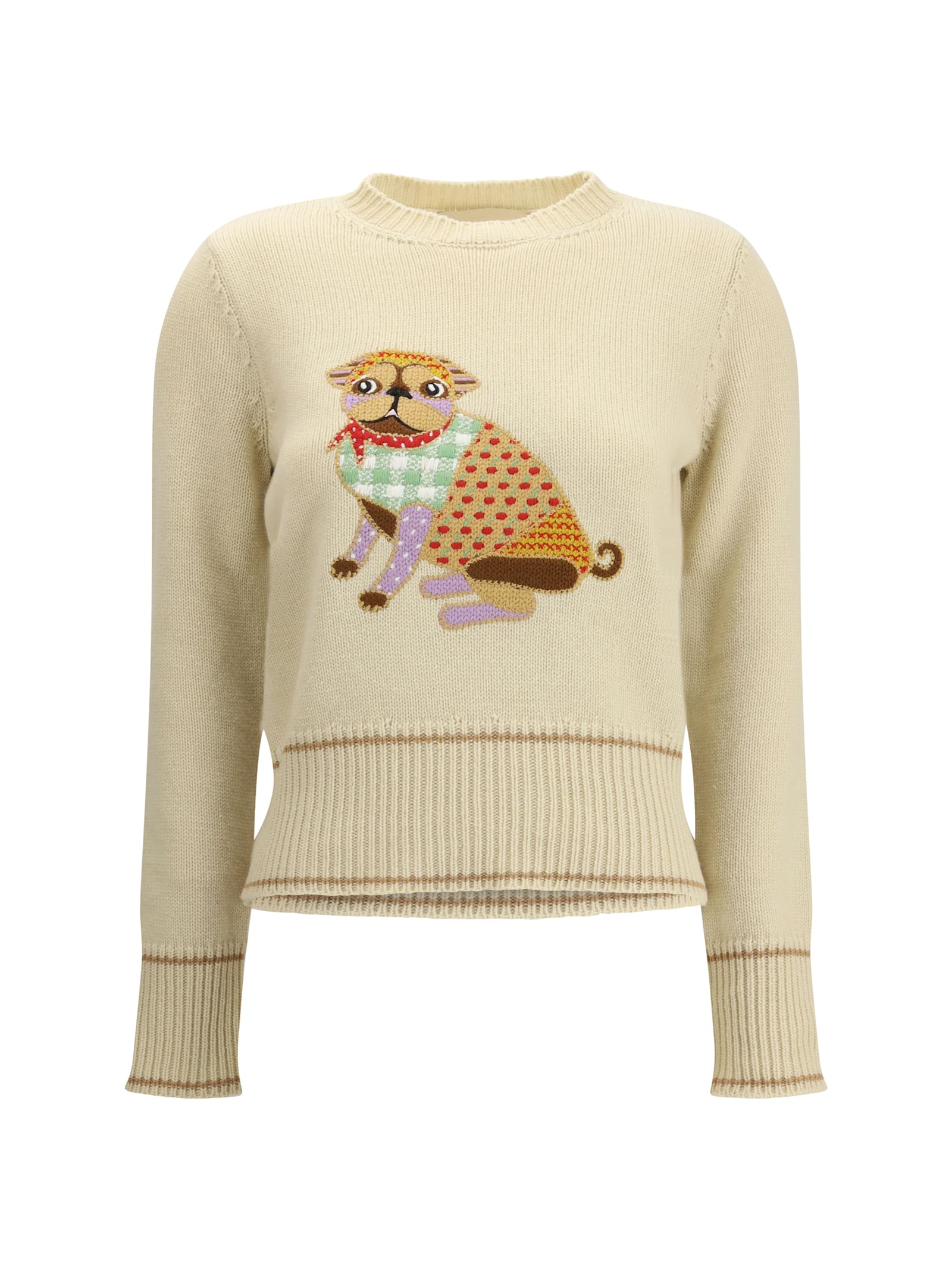 Valentino Le Chien De La Maison Embroidered Sweater