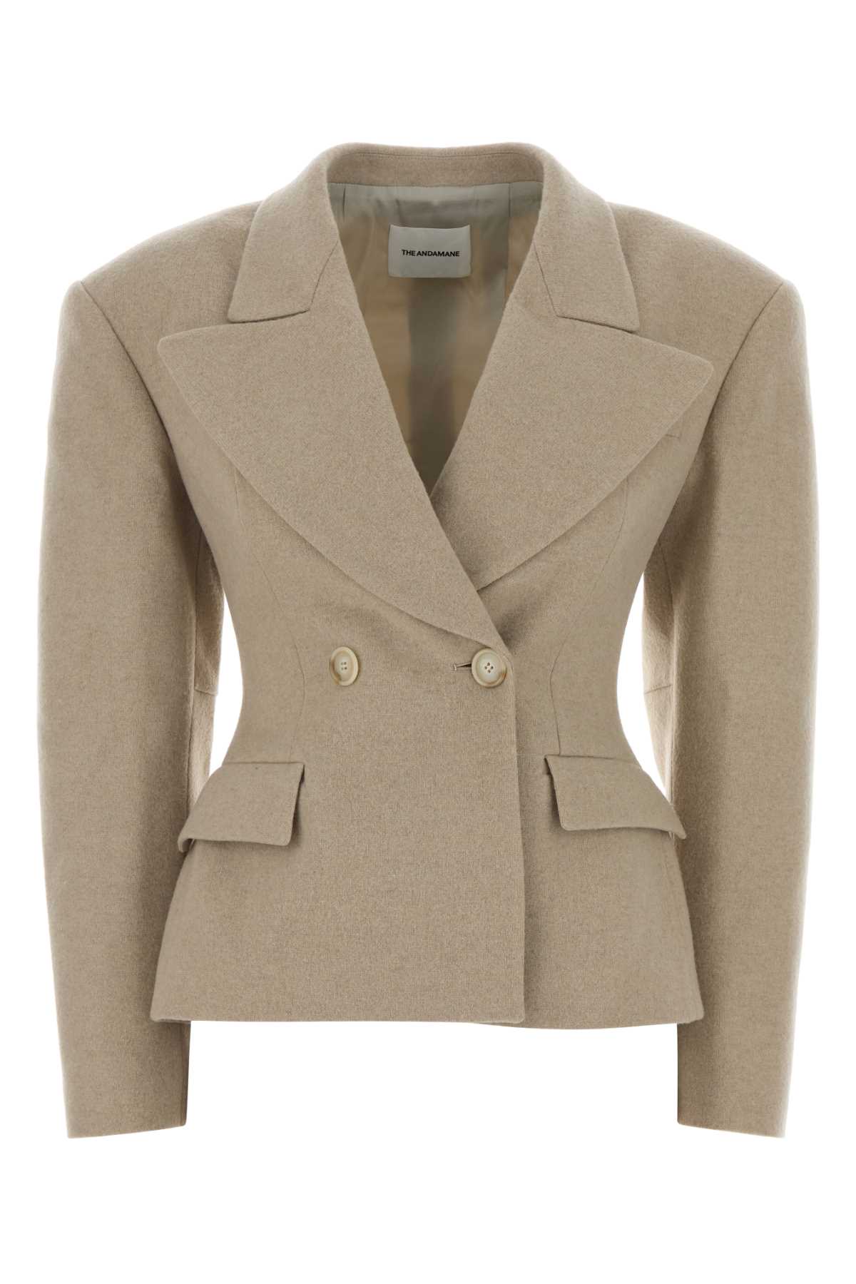 The Andamane Cappuccino Wool Blazer