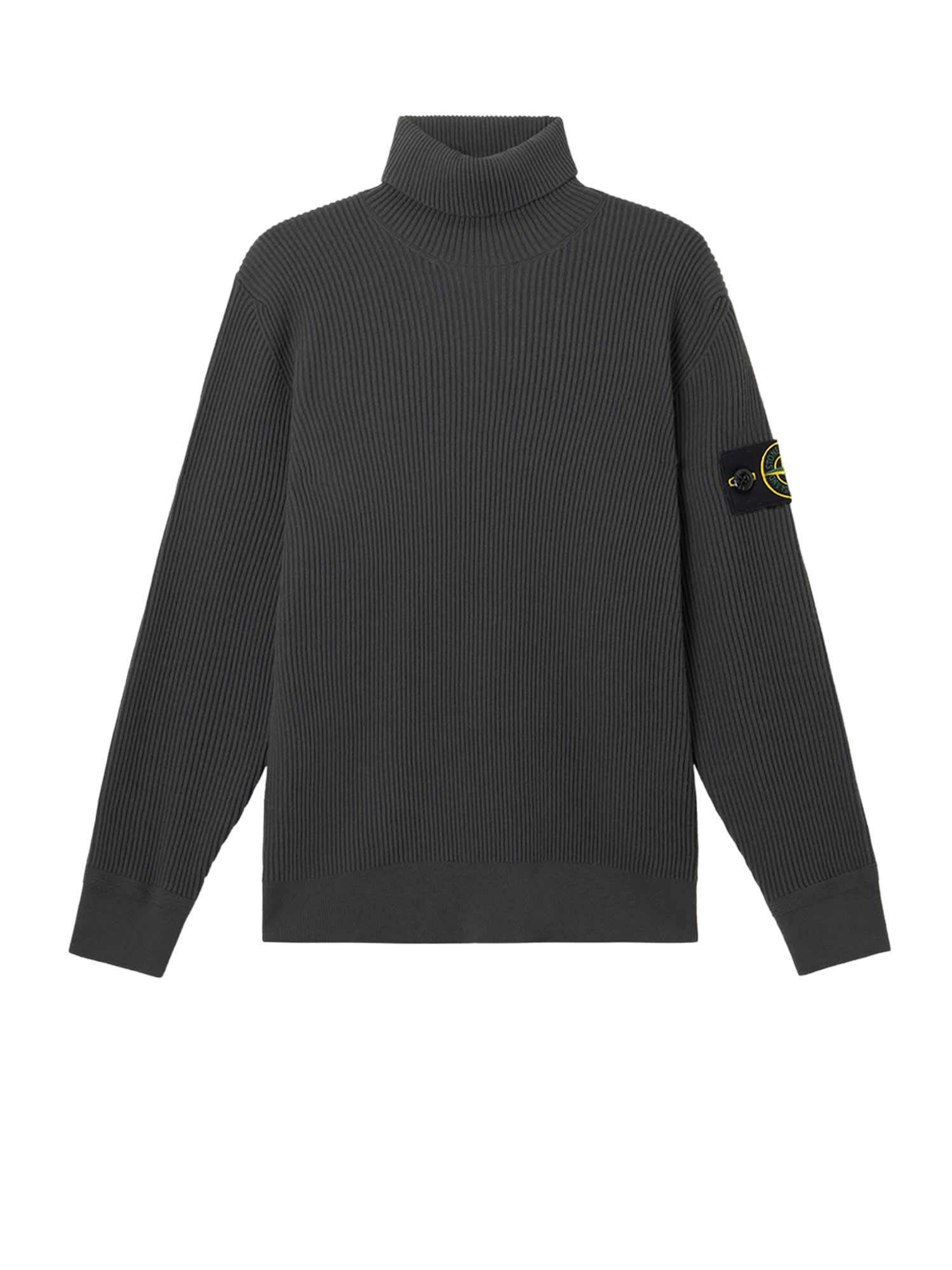 Stone Island Certified Virgin Wool Turtleneck Sweater