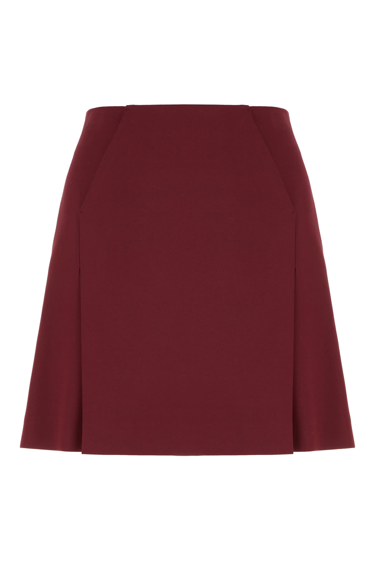 Genny Grape Stretch Viscose Blend Skirt