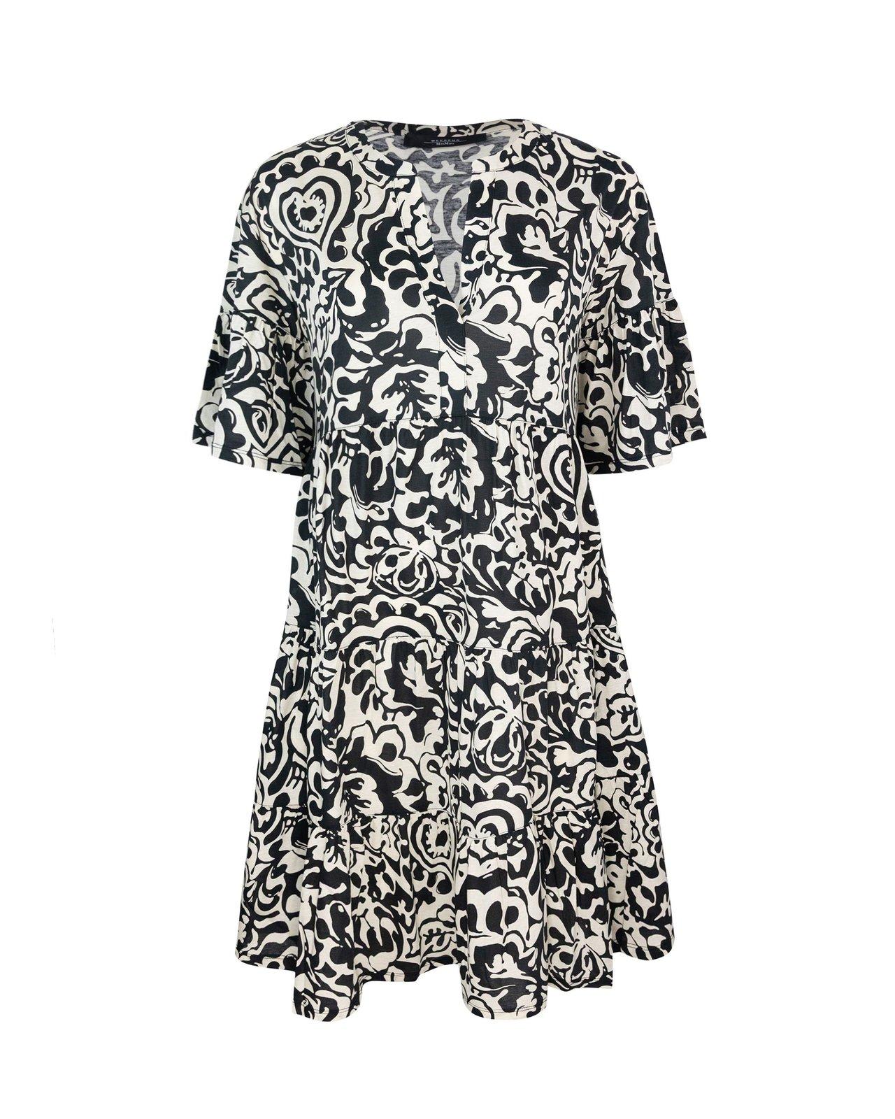 Weekend Max Mara All-over Patterned Crewneck Dress