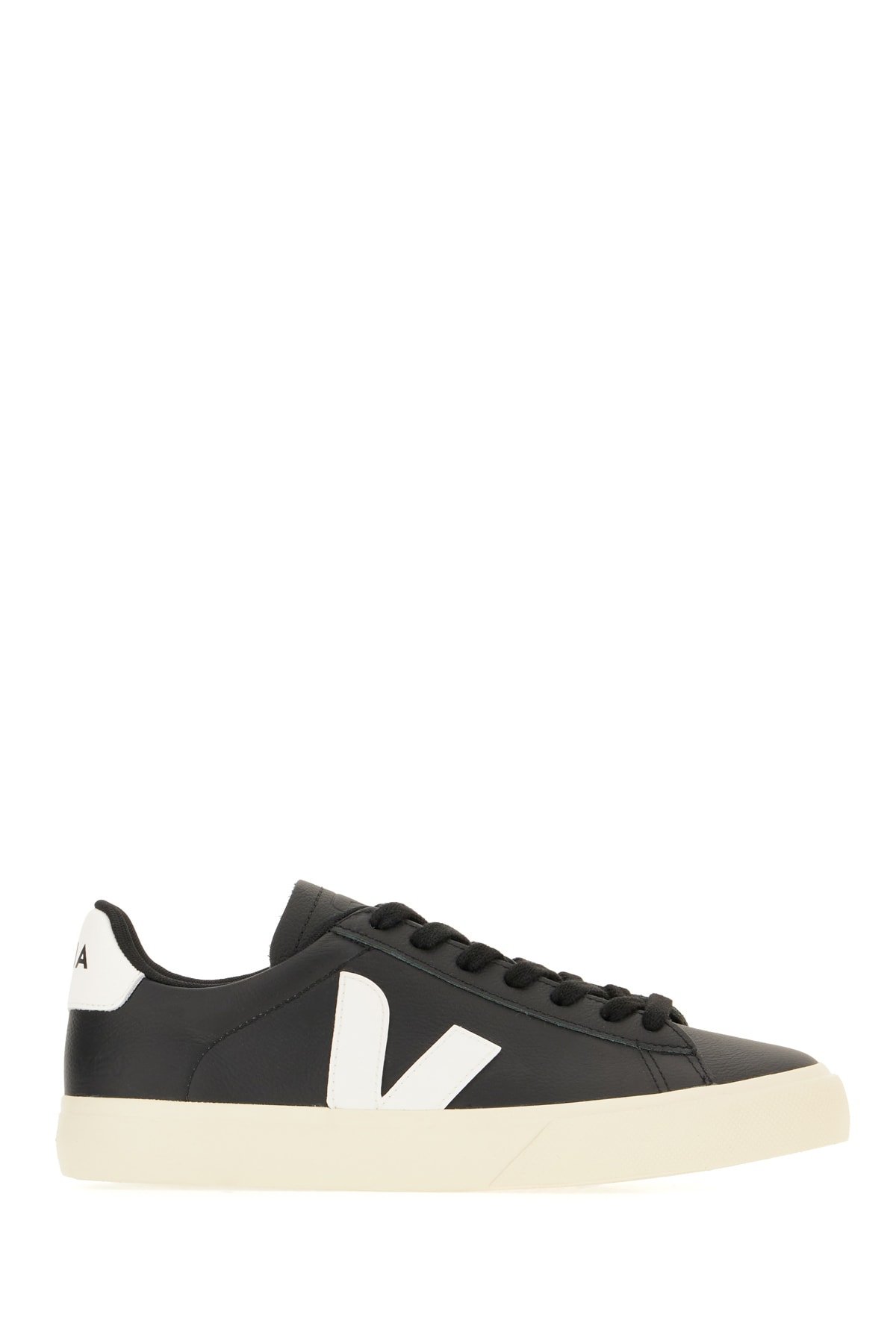 Veja Black Leather Campo Sneakers